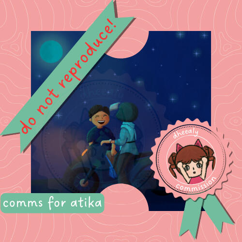 Self portrait : Couple (Full body, half body, item, req. background)